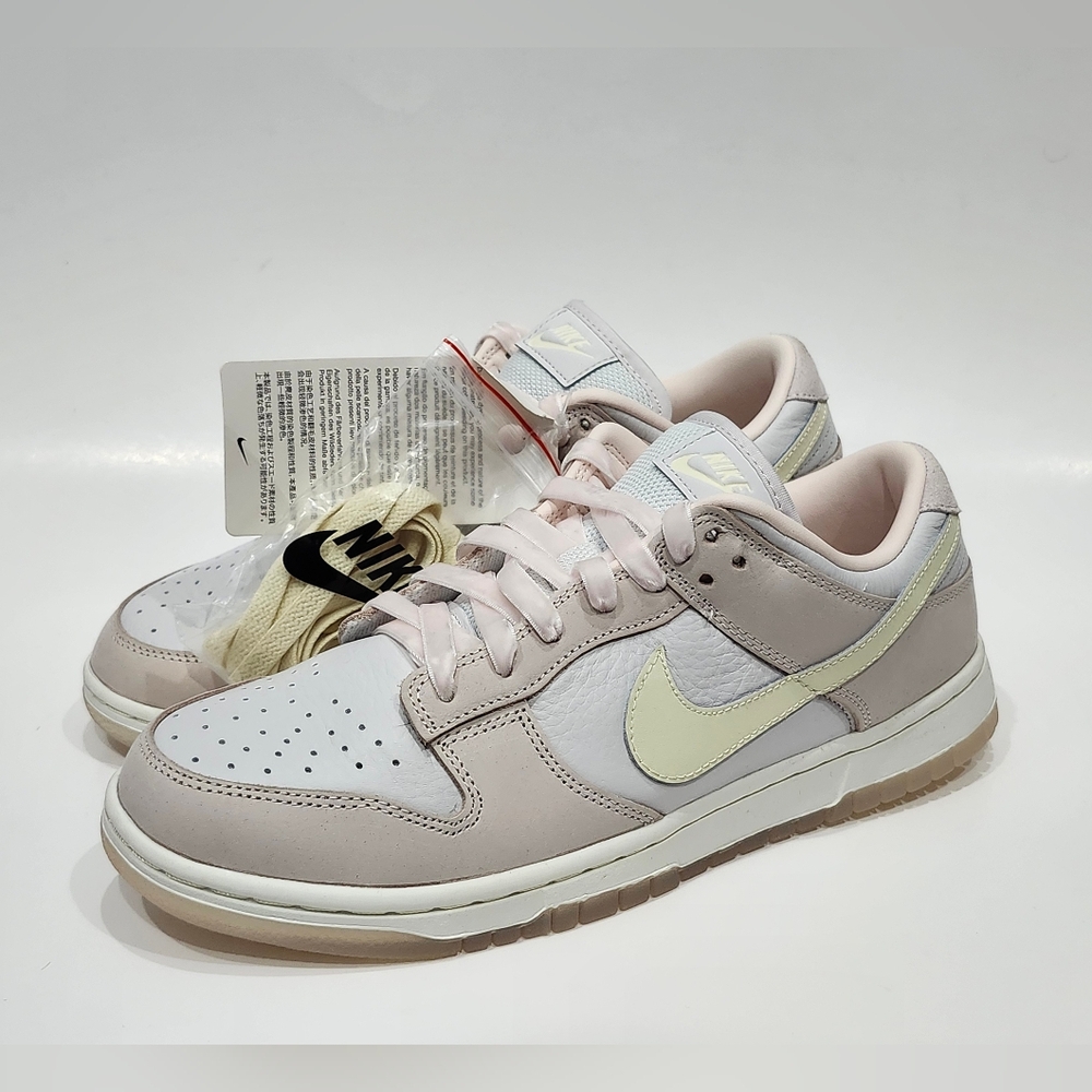 Nike Women's Dunk Low PRM Light Soft Pink/Coconut Milk (FB7910 601) Size 10 NEW